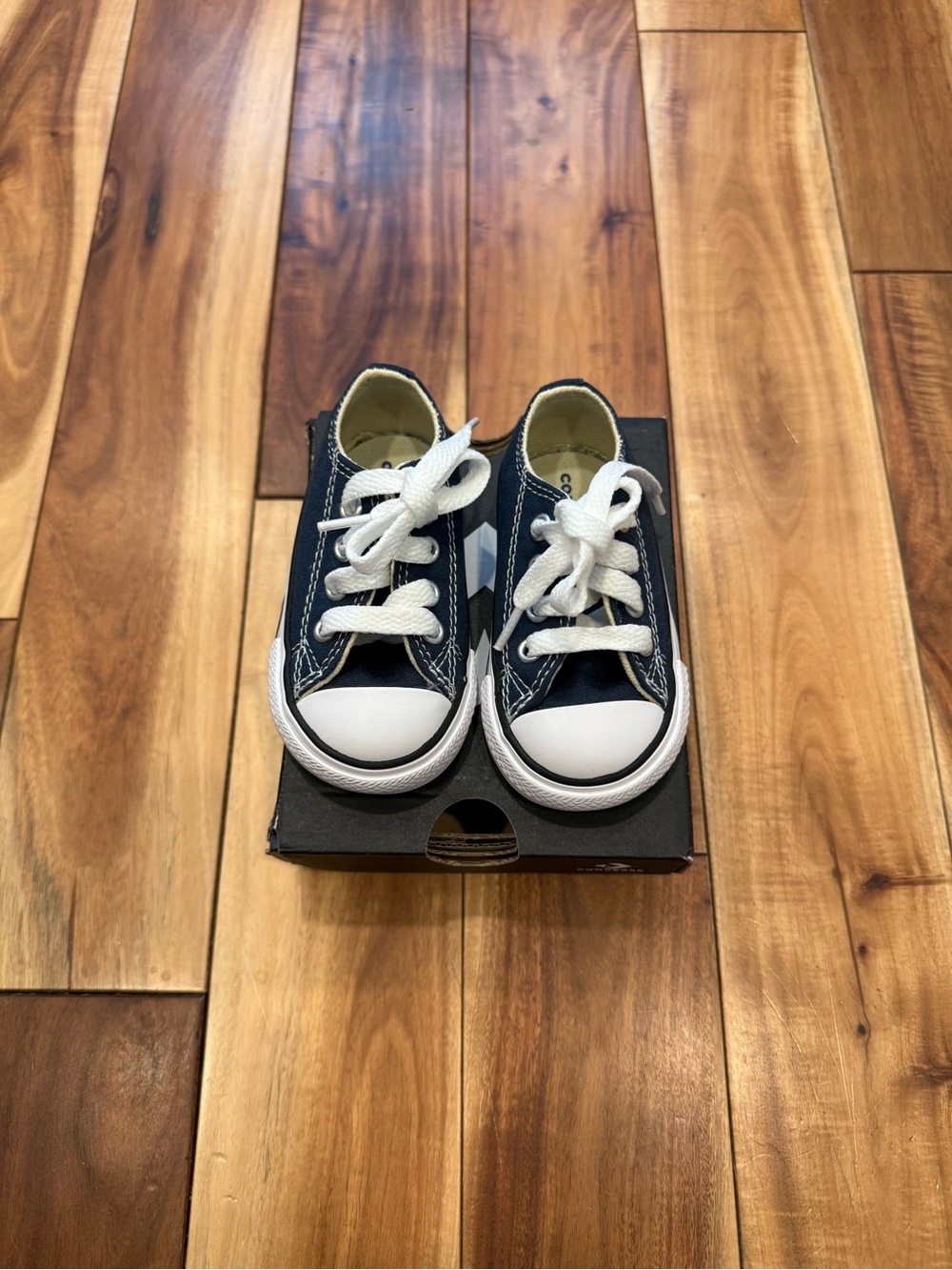 NEW Converse Toddler Navy Canvas Low Top Sneakers